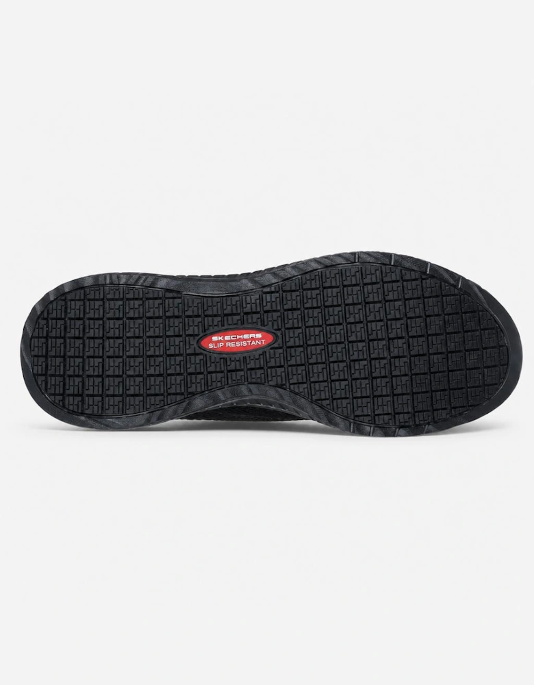 Skechers Work 108247WE Squad Chaos - Awoa Womens Slip Resistant Work Trainers Black