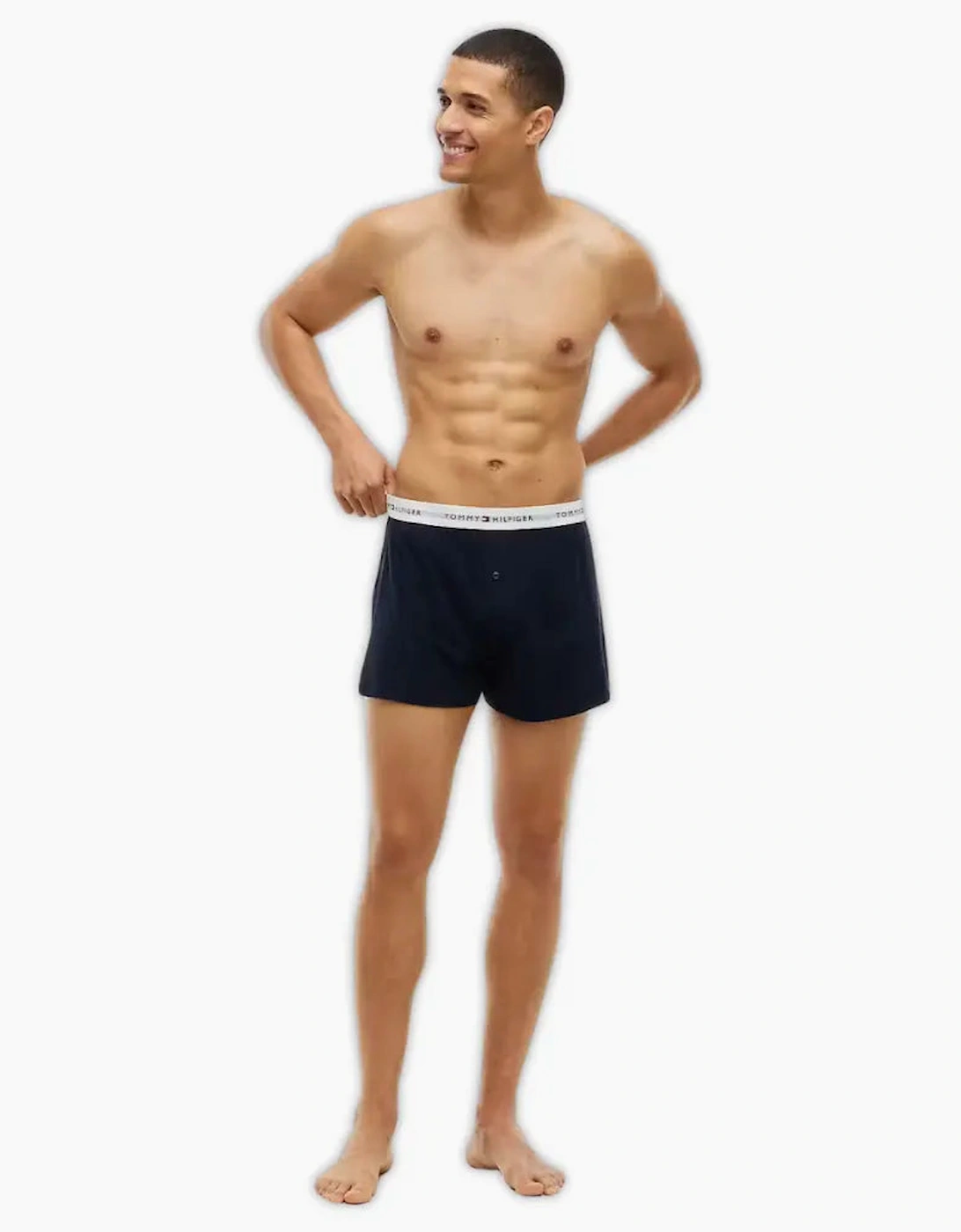 2-Pack Flag Print Jersey Boxer Shorts, Burguny/Navy