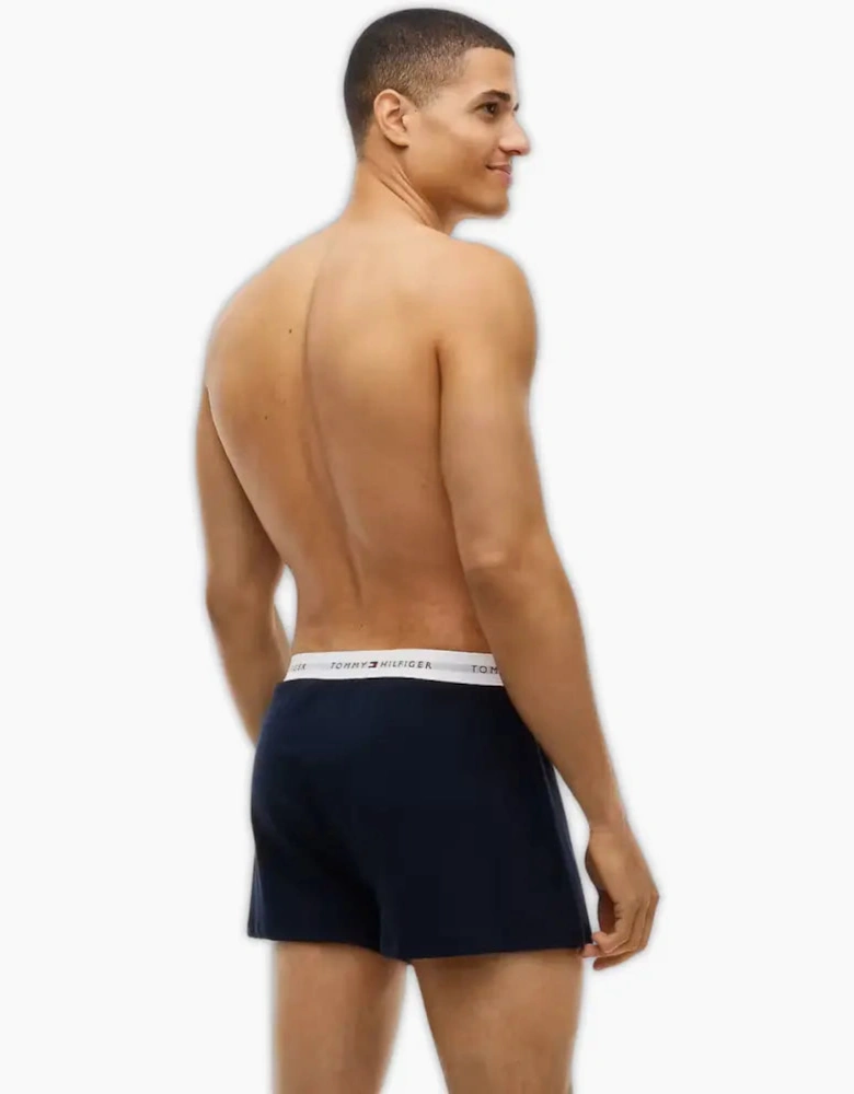 2-Pack Flag Print Jersey Boxer Shorts, Burguny/Navy
