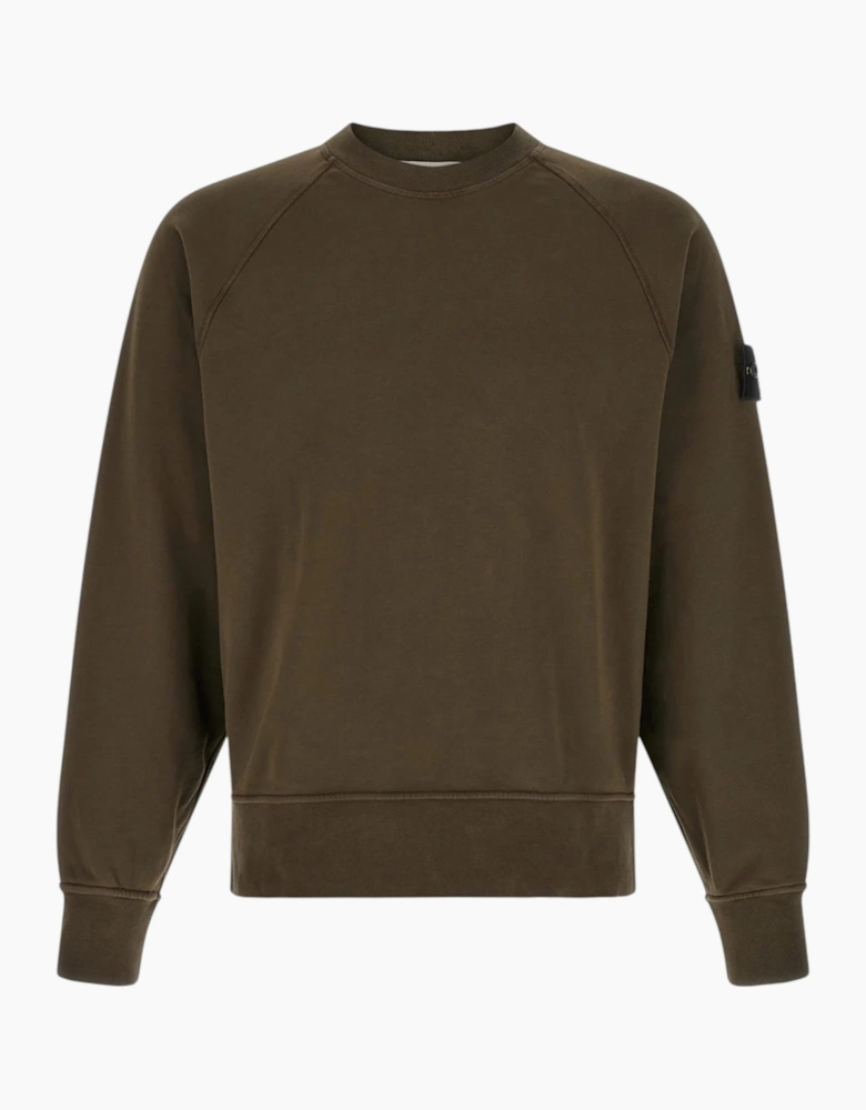 Stone Island Brushed Cotton Grey Sweatshirt