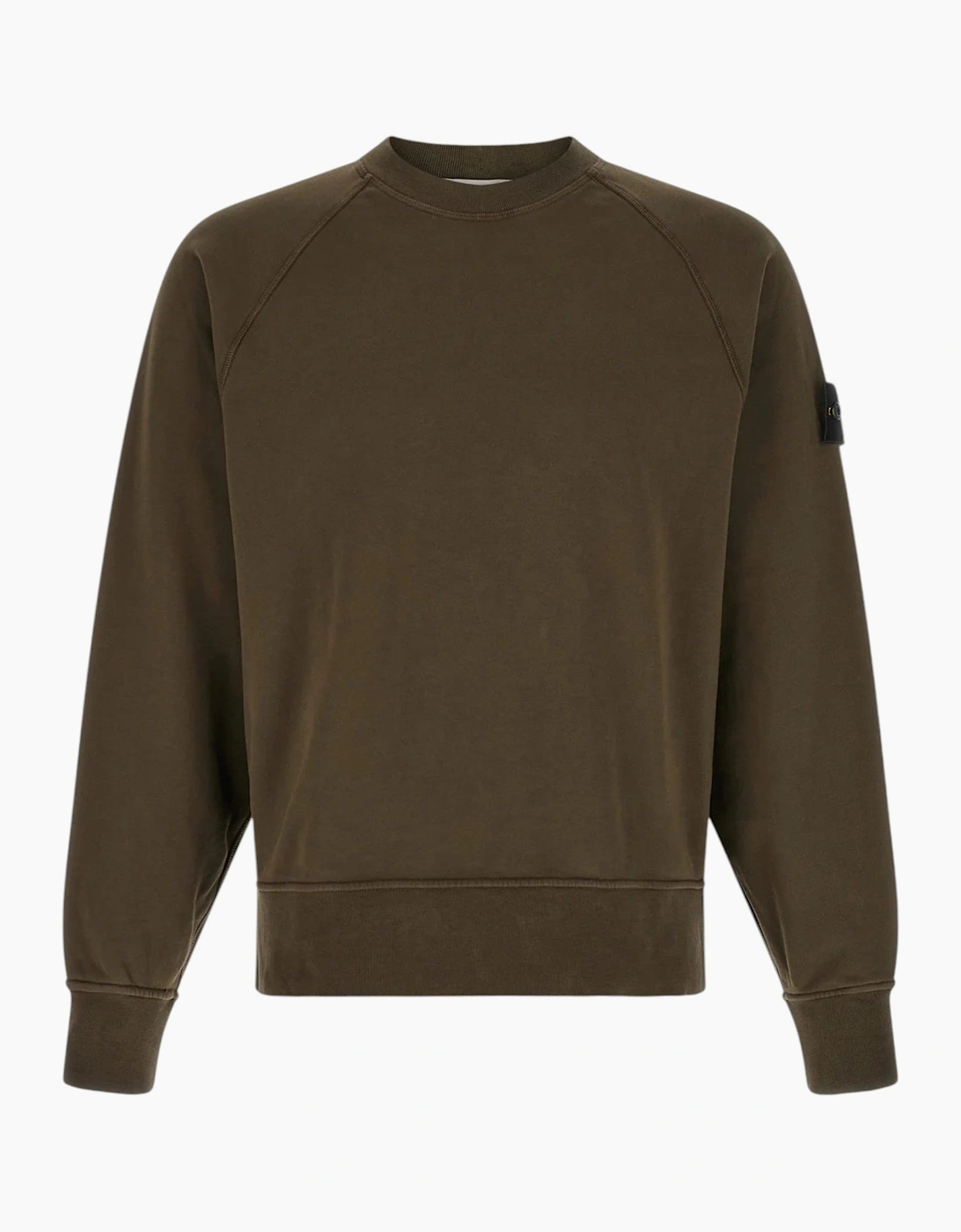 Stone Island Brushed Cotton Grey Sweatshirt