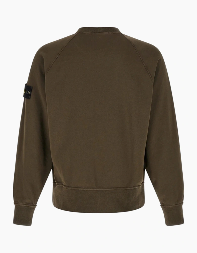 Stone Island Brushed Cotton Grey Sweatshirt