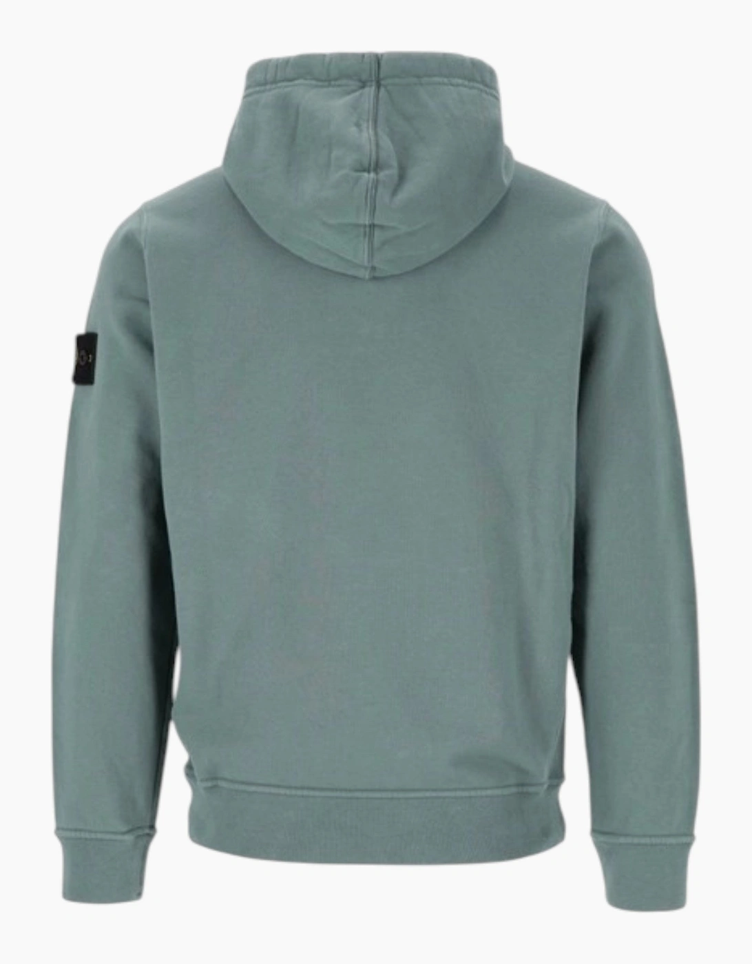 Stone Island Brushed Organic Cotton Green Hoodie
