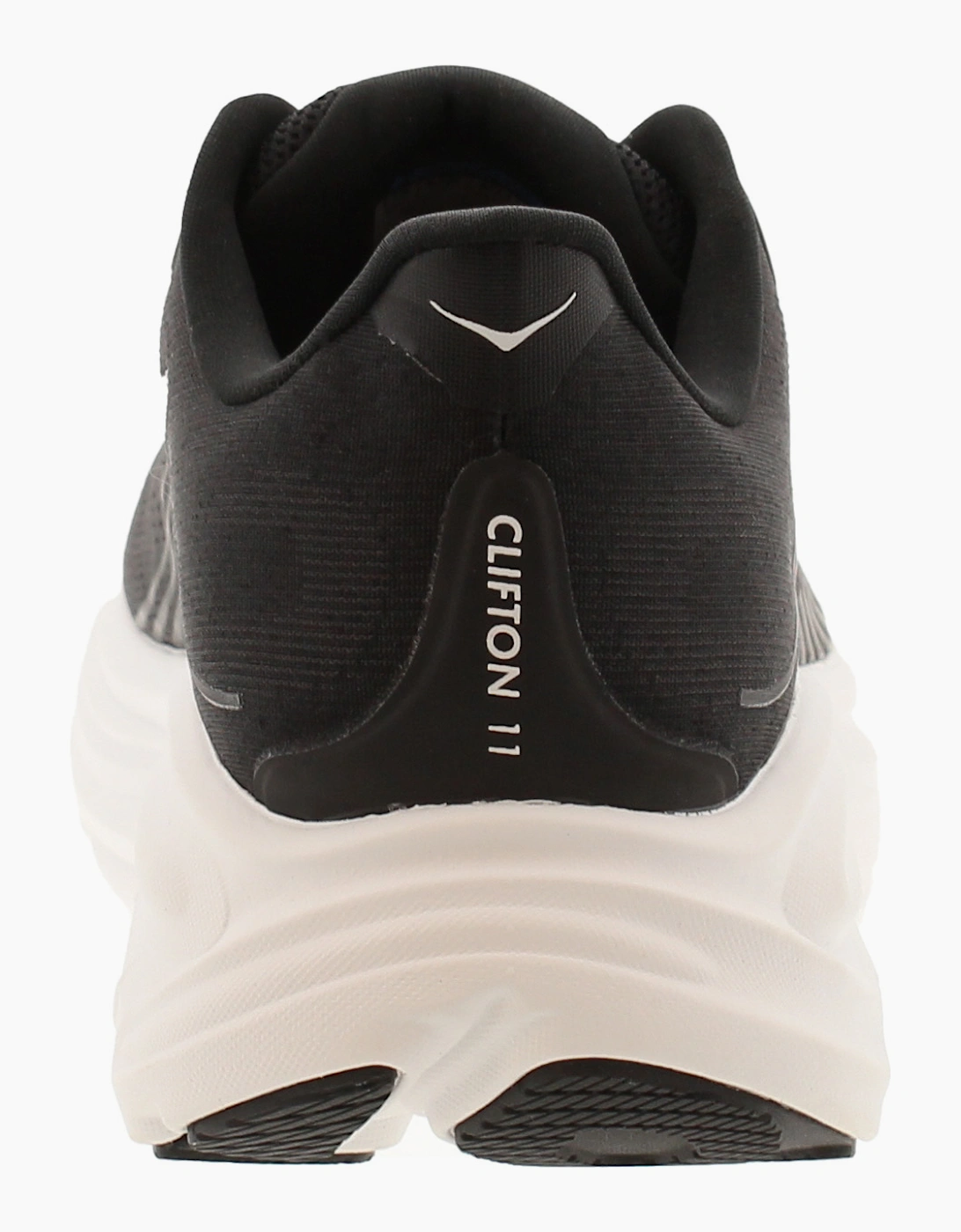 Hoka Womens Running Trainers Chunky Clifton 11 Lace Up black white UK Size