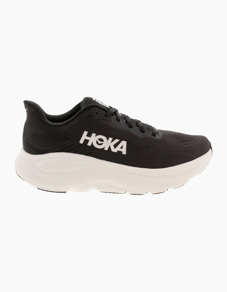 Hoka Womens Running Trainers Chunky Clifton 11 Lace Up black white UK Size