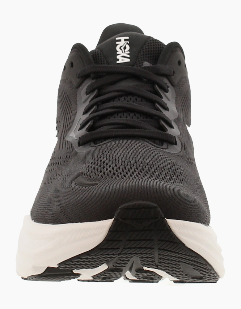 Hoka Womens Running Trainers Chunky Clifton 11 Lace Up black white UK Size