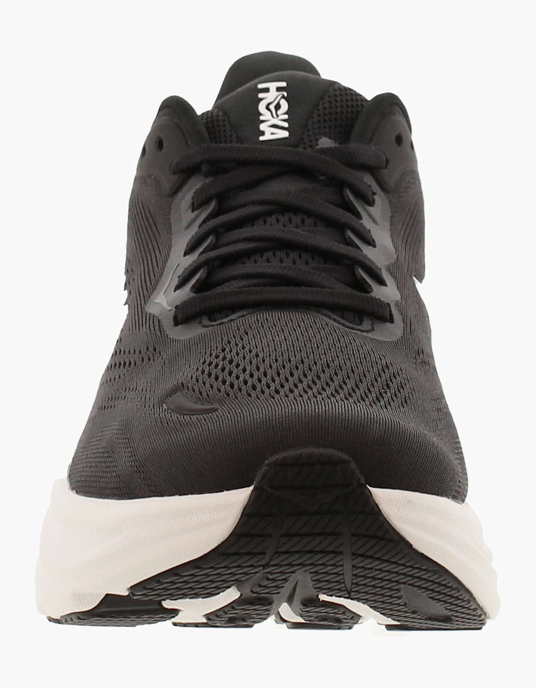 Hoka Womens Running Trainers Chunky Clifton 11 Lace Up black white UK Size