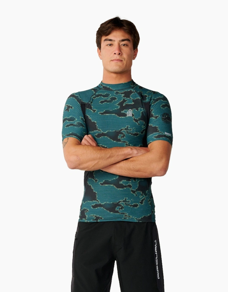 Rip Curl Mens S-Series Short Sleeve Rash Vest