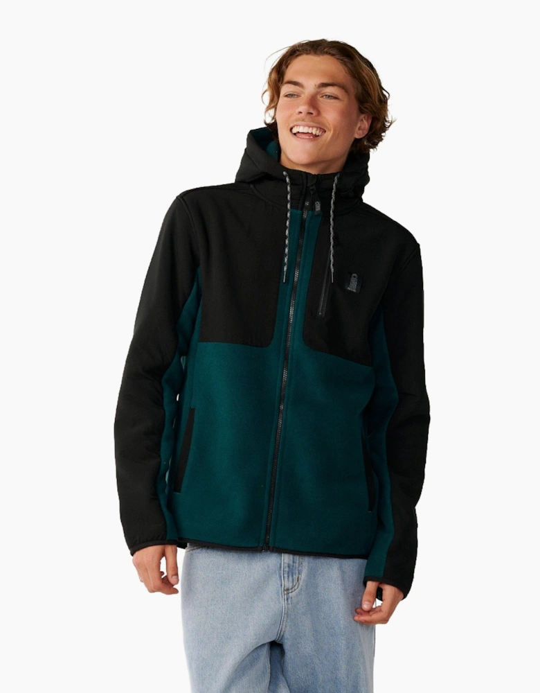 Rip Curl Mens Anti Series Search Hooded Full Zip Fleece