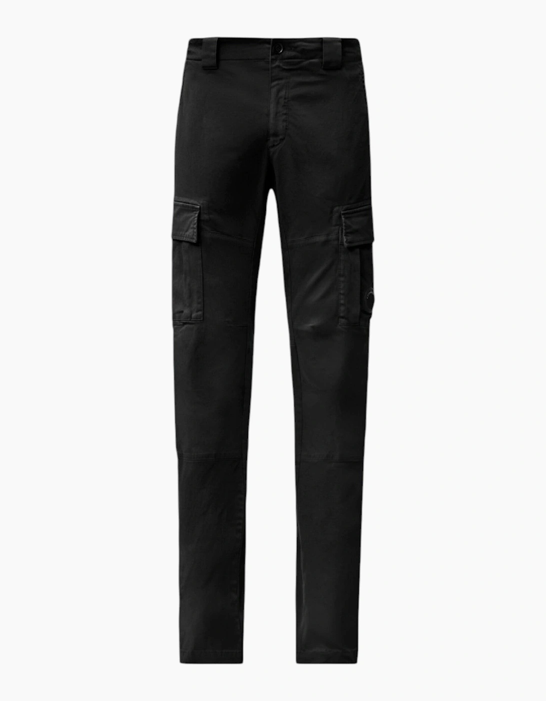 C.P. Company Stretch Sateen Ergonomic Black Sand Cargo Pants