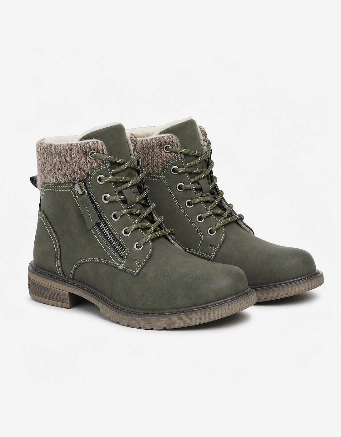 Cipriata TANIA Womens Ankle Boots Olive