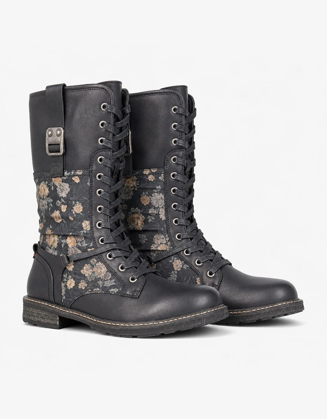 Cipriata ABELA Womens Tall Boots Black/Floral
