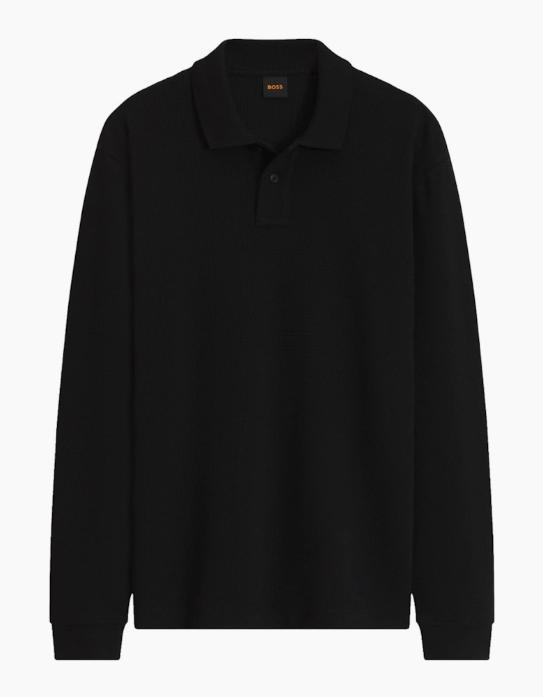 Boss Petempestolong 1 Waffle LS Polo