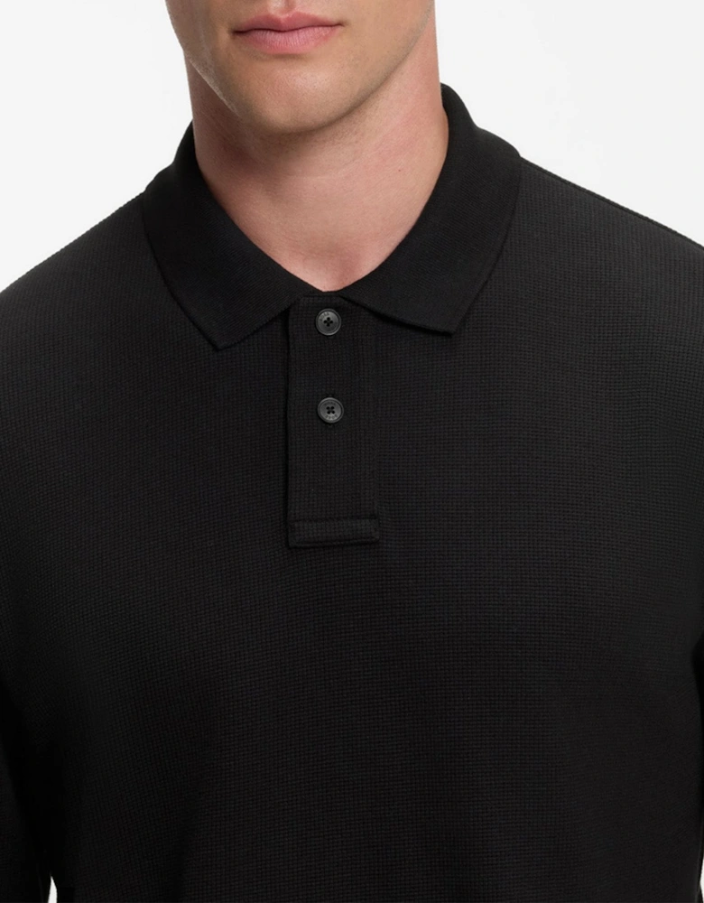 Boss Petempestolong 1 Waffle LS Polo