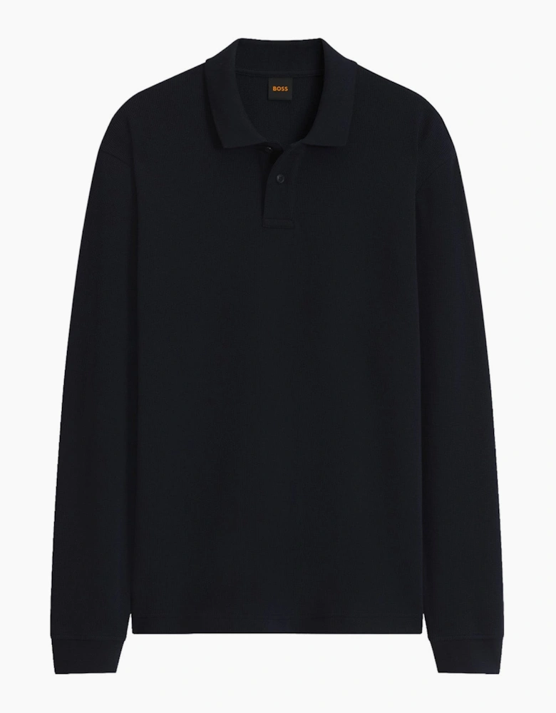 Boss Petempestolong 1 Waffle LS Polo