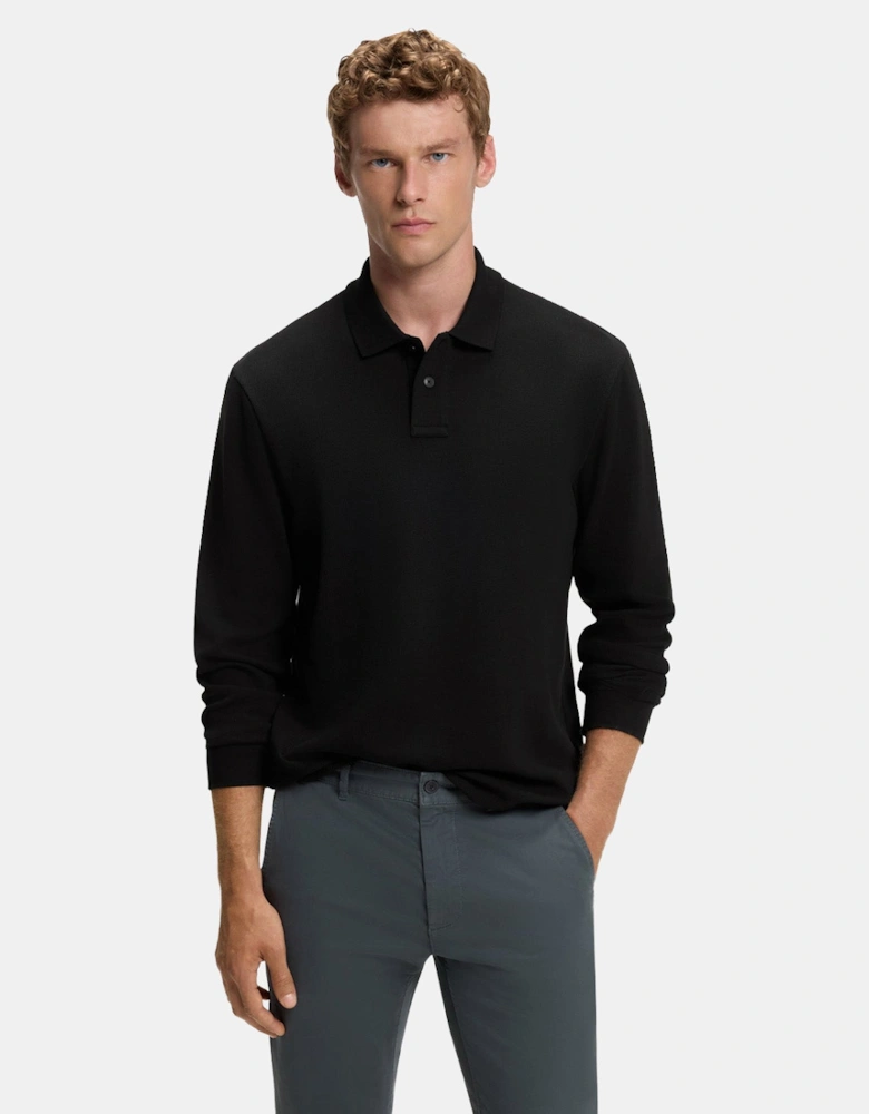 Boss Petempestolong 1 Waffle LS Polo