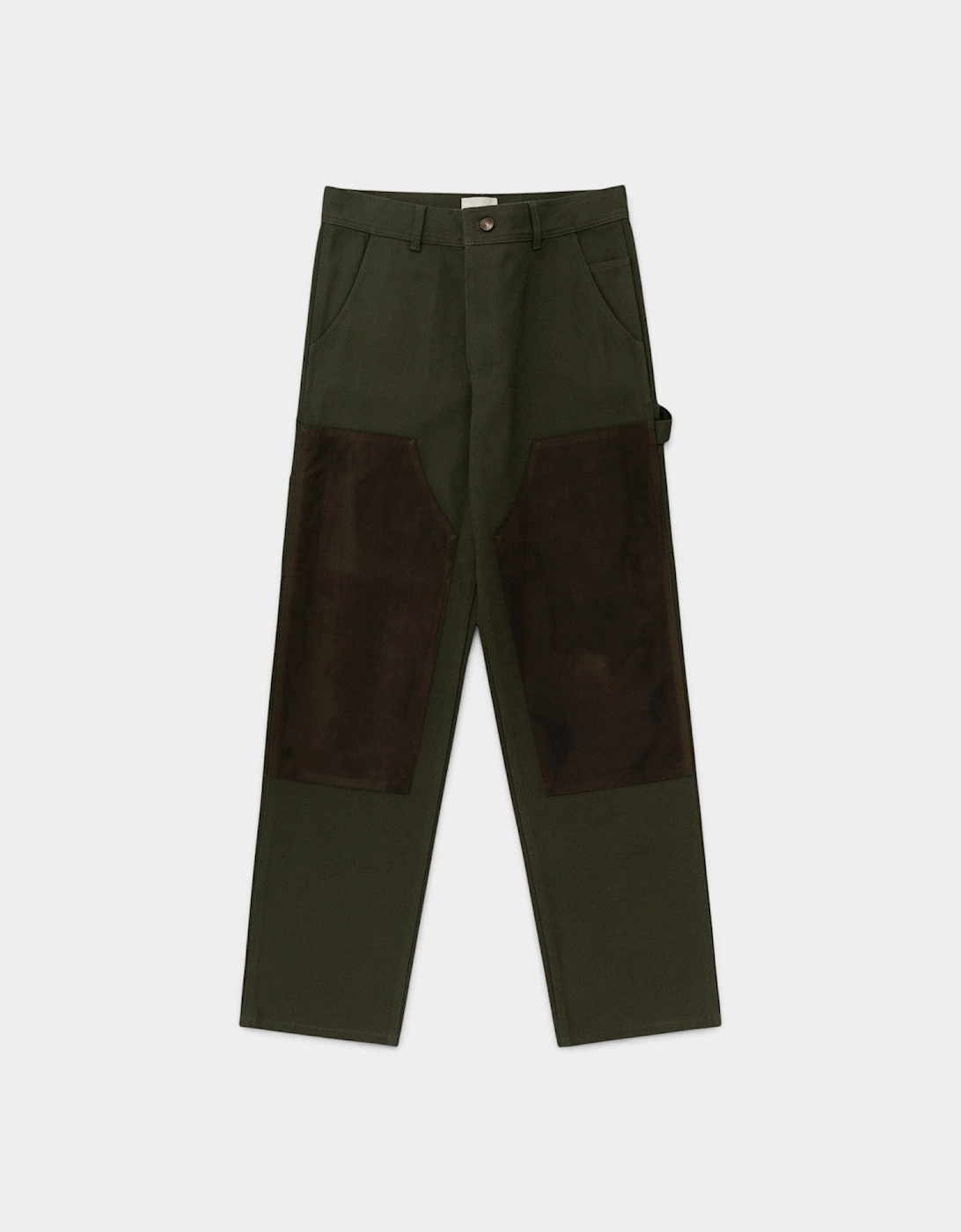Utility Work Waxed Carpenter Pants Olive Green