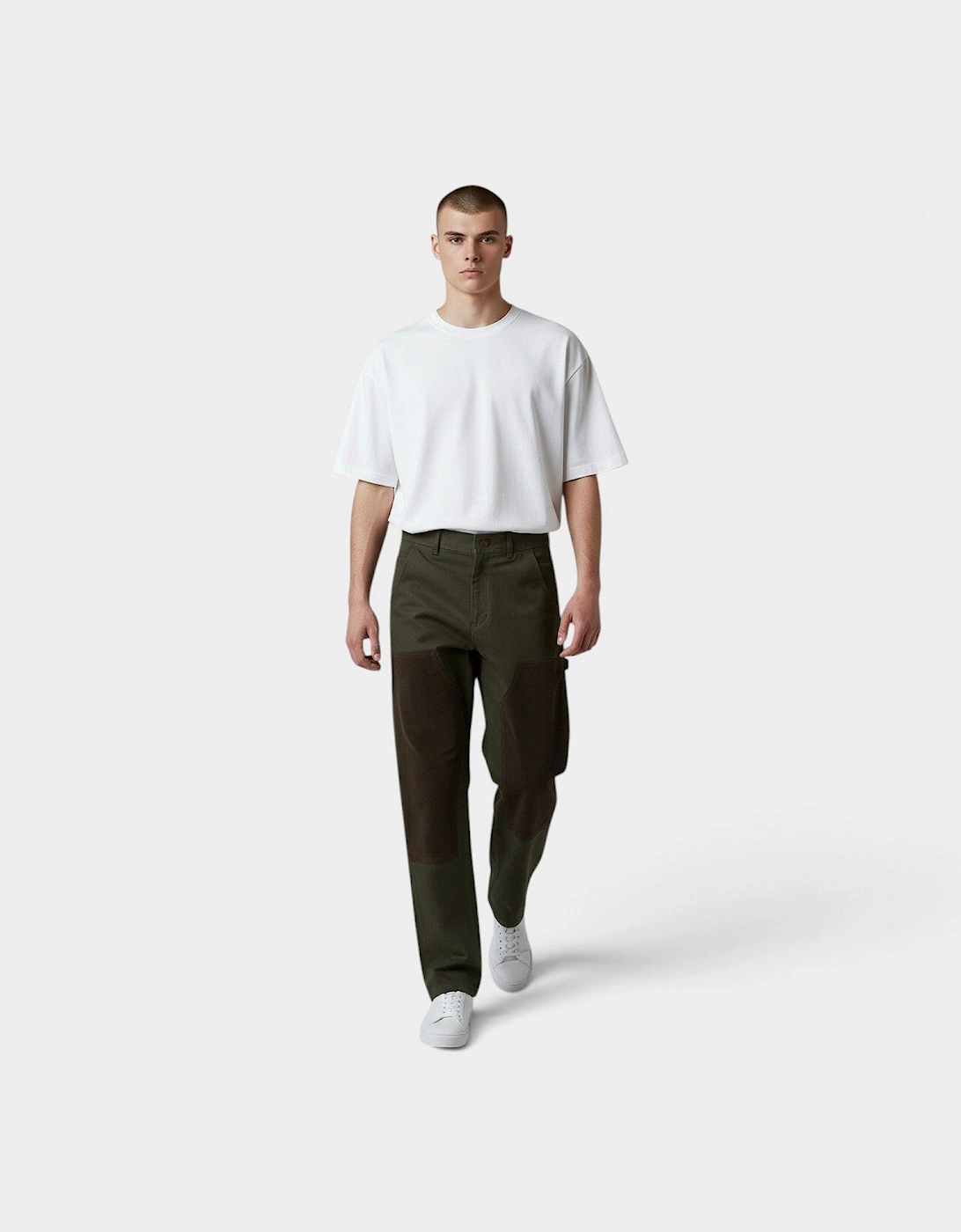 Utility Work Waxed Carpenter Pants Olive Green