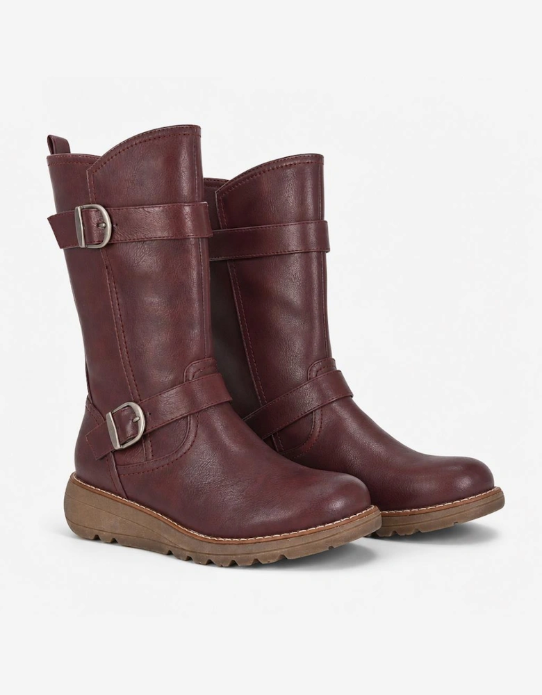 Cipriata ARCISA Womens Tall Boots Burgundy