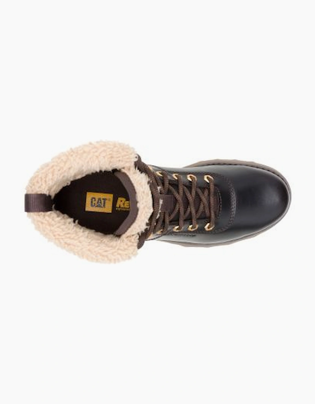 Fandom Roll Down Fur Waterproof P312605 Womens Dark Brown Boots
