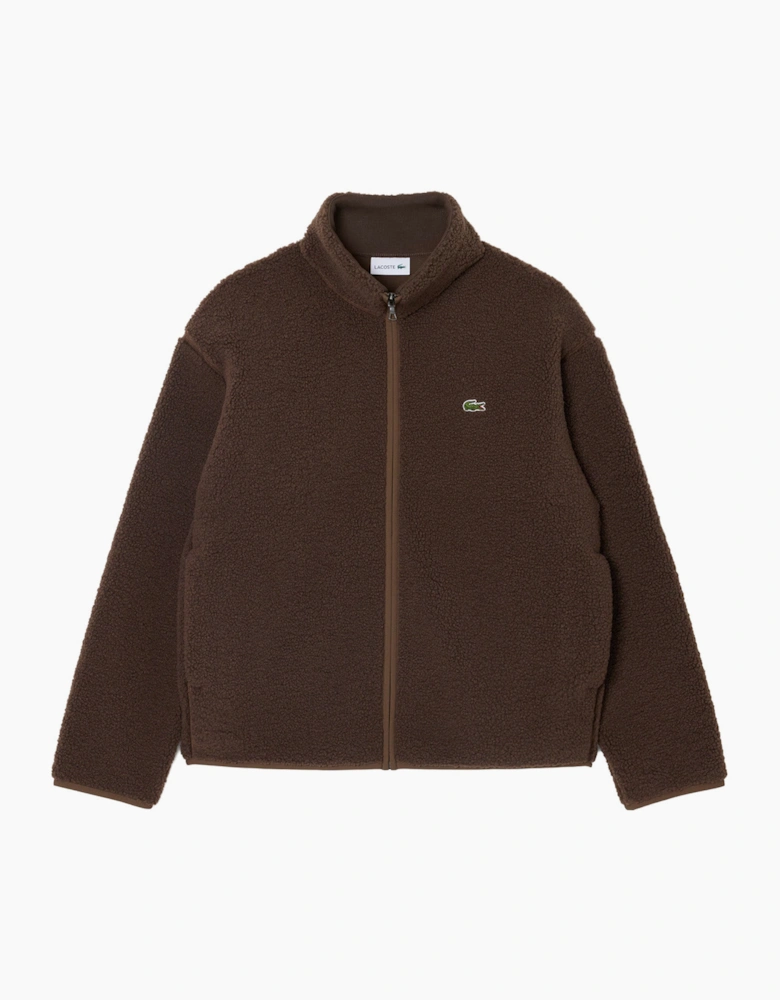 Lacoste BH8672 High Neck Sherpa Jacket