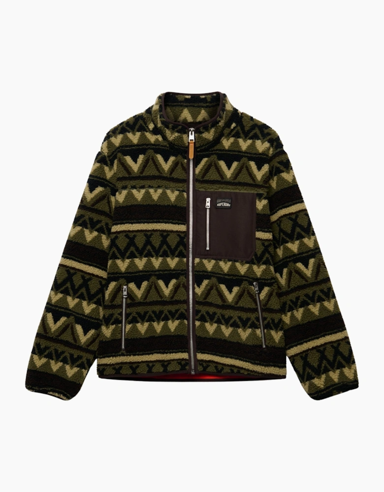 Superdry Mens Abstract Full Zip Fleece