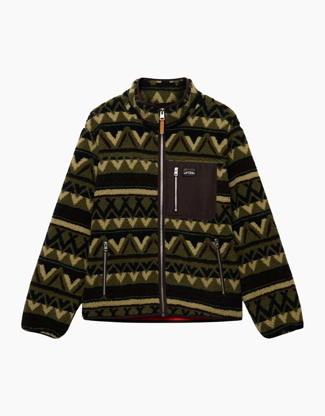 Superdry Mens Abstract Full Zip Fleece
