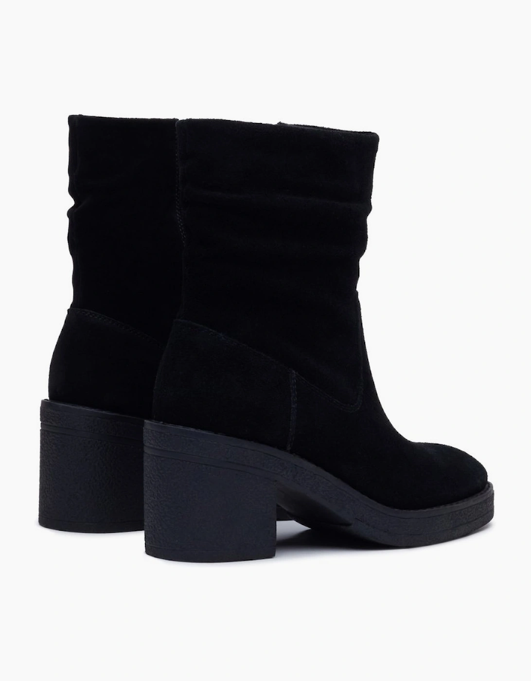 Flora Ruched Womens Ankle Boots