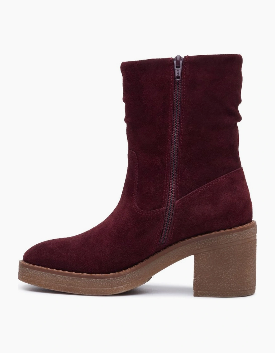 Flora Ruched Womens Ankle Boots