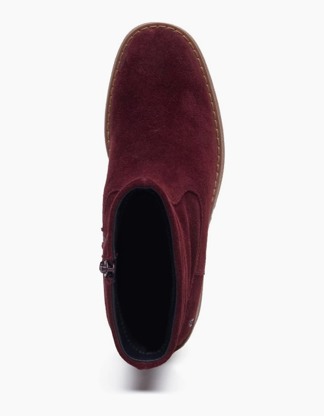 Flora Ruched Womens Ankle Boots