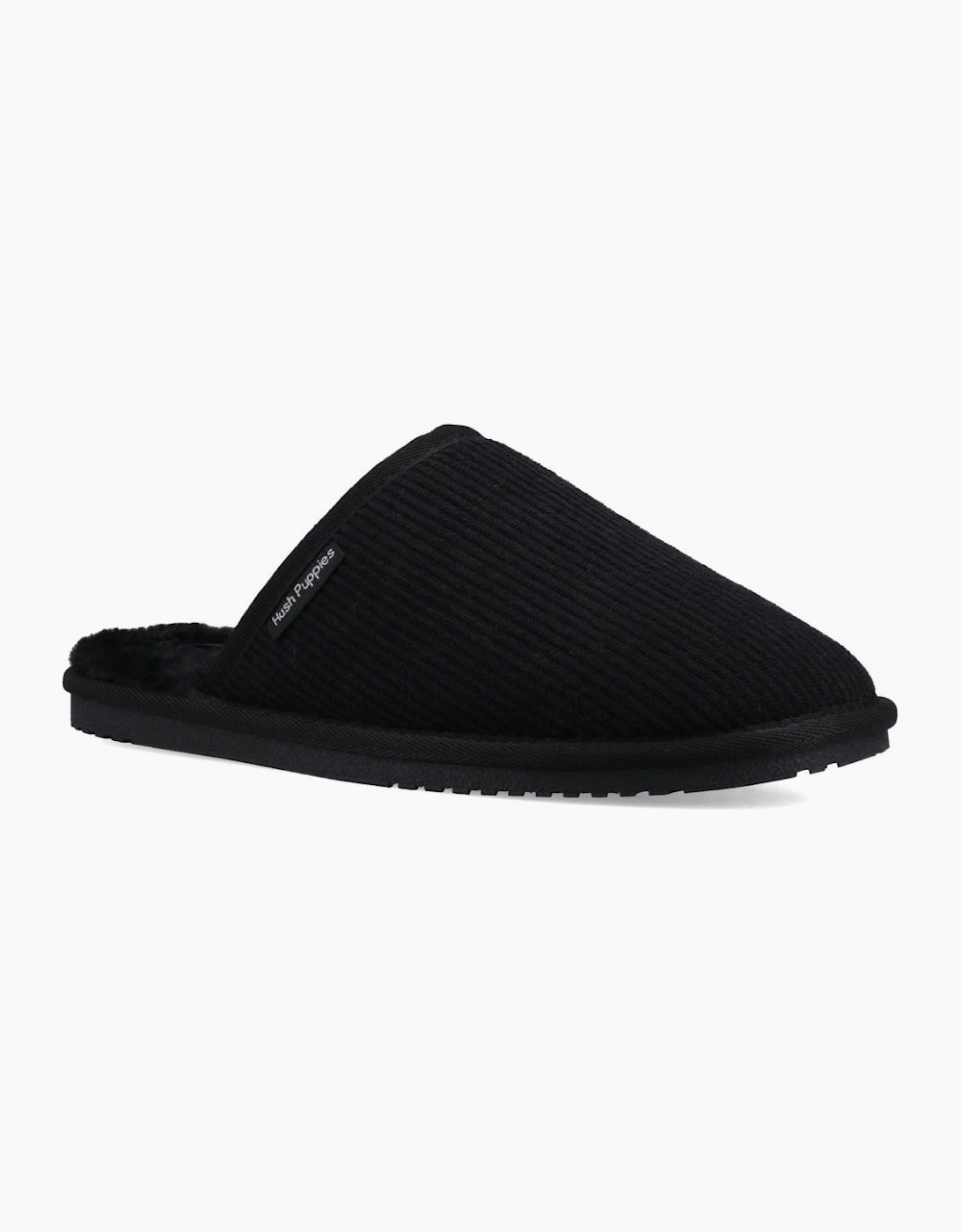 Hush Puppies Men's Black Coady Slippers Colour: : Size 8 - Image 5