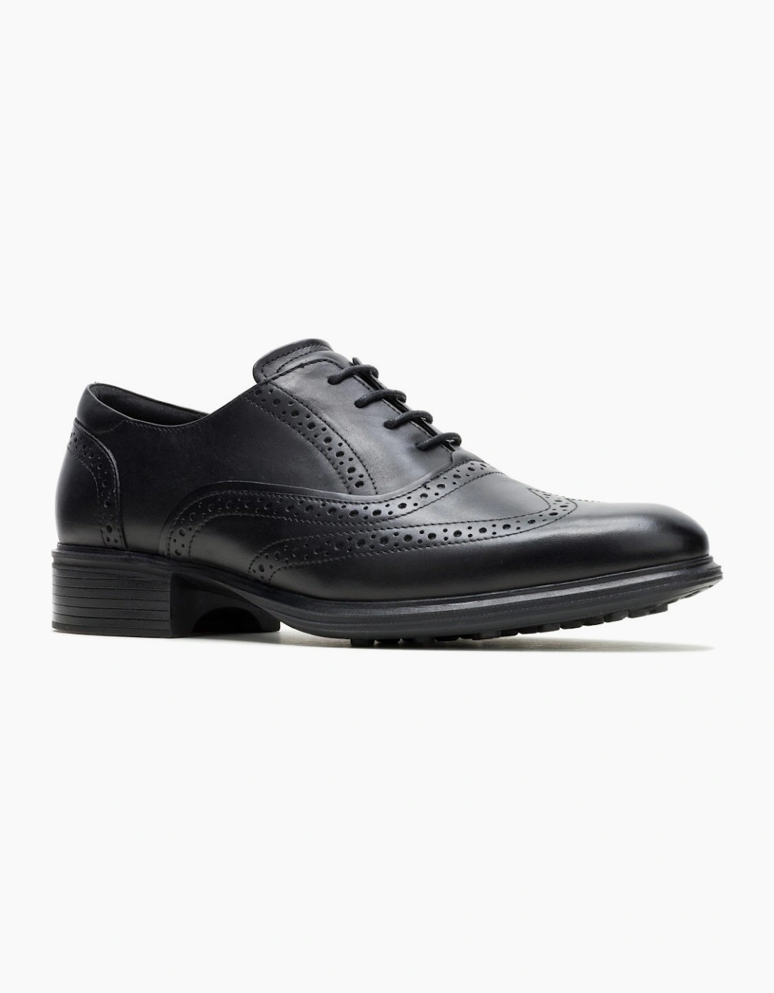 Hush Puppies Men's Black Lewis Brogues Colour: : Size 8 - Image 4