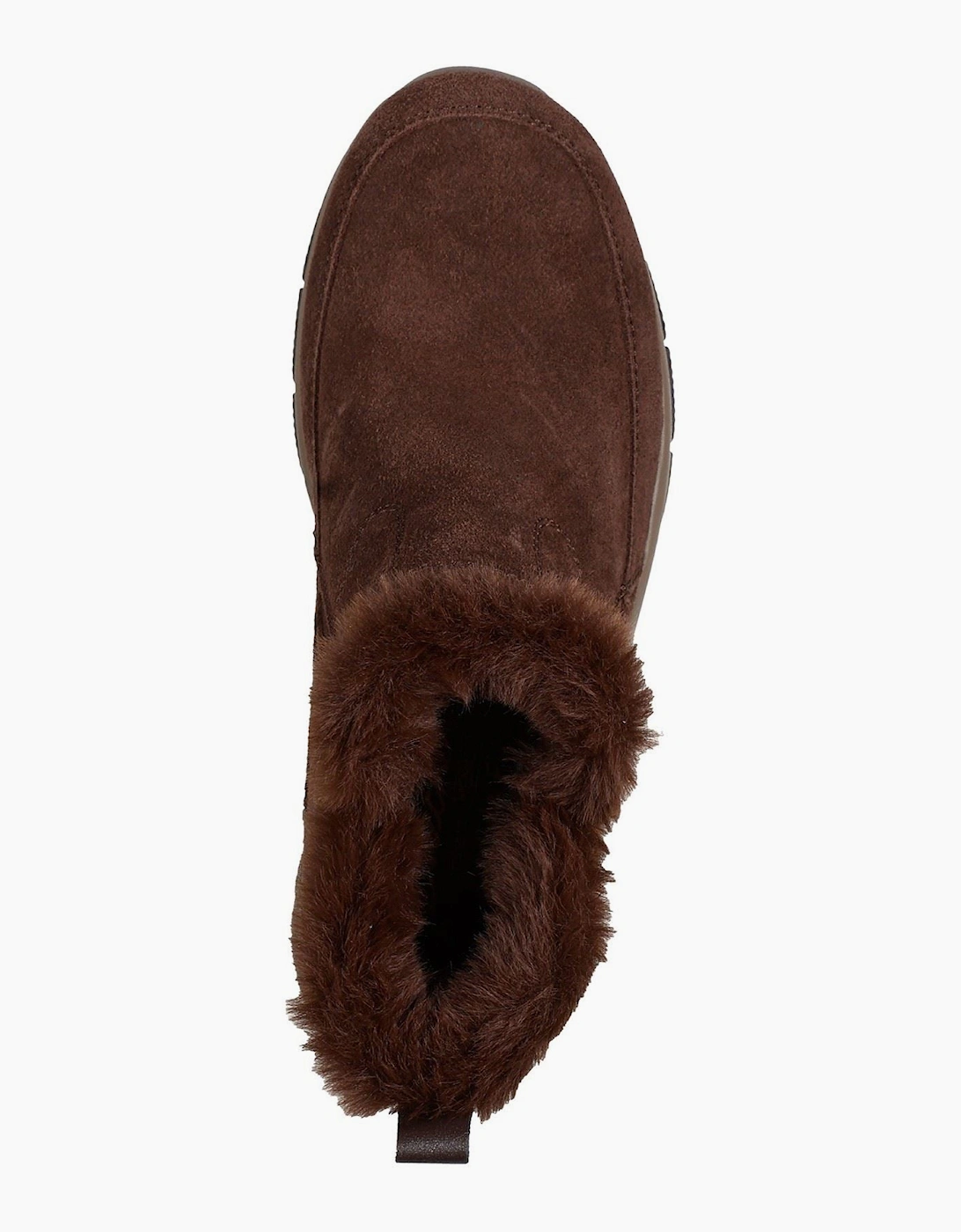Skechers Easy Going Cool Zip! Leather Women's CHOCOLATE Winter Ankle Boots
