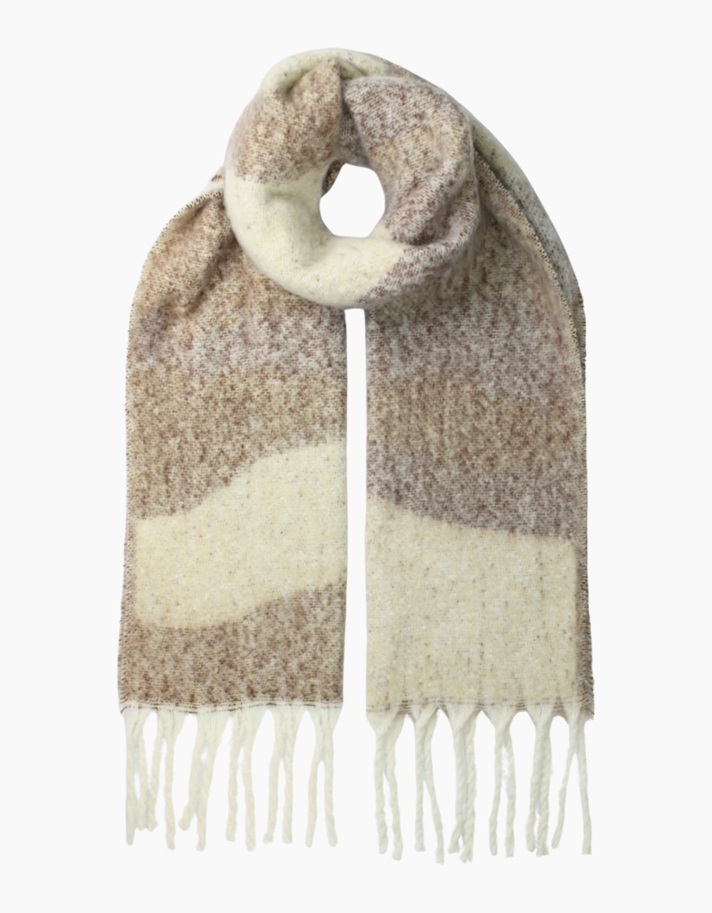 Multi Ladies Abstract Superfluffy Fringe Scarf