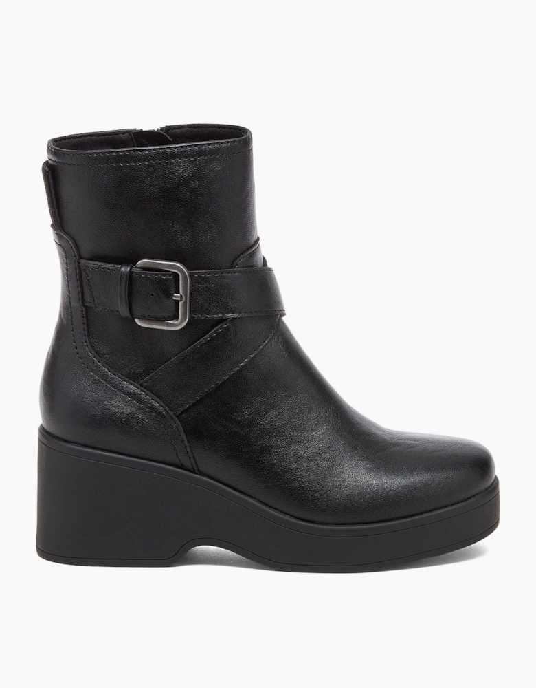 Rocket Dog Jimmy Bangor Polyurethane Women's Black Heeled Ankle Boots