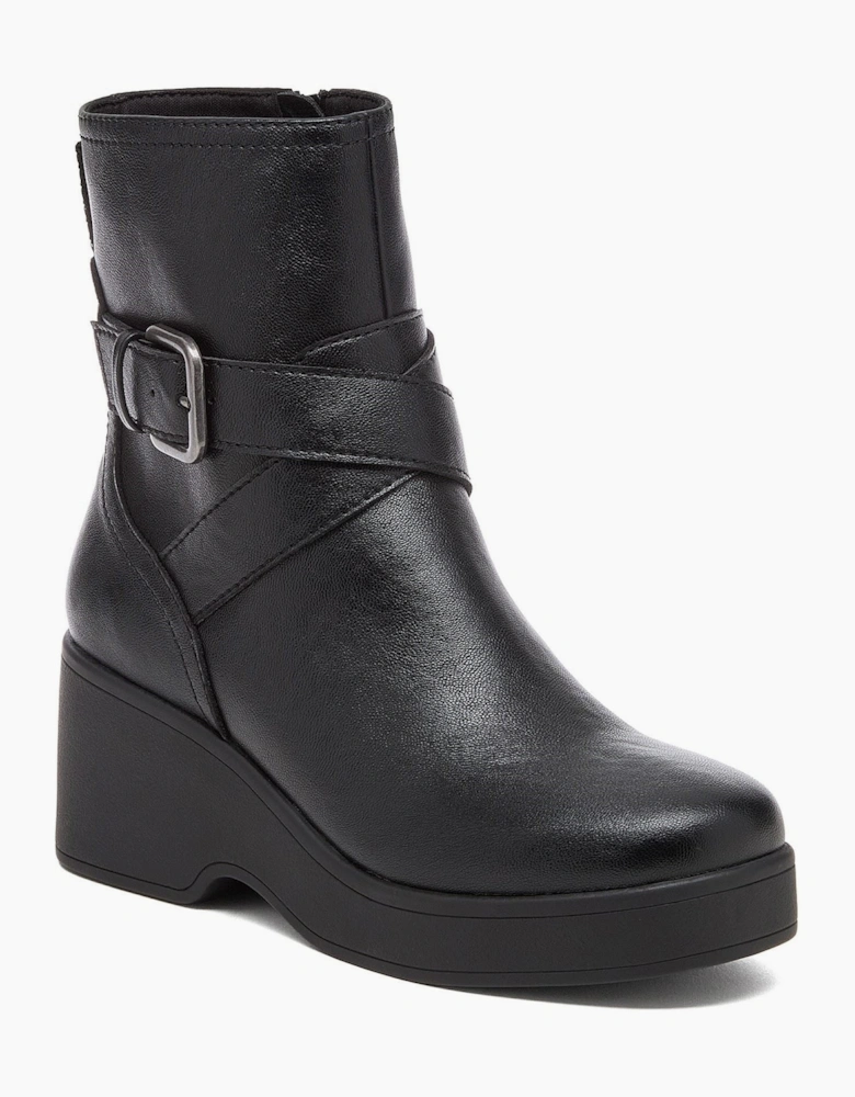 Rocket Dog Jimmy Bangor Polyurethane Women's Black Heeled Ankle Boots