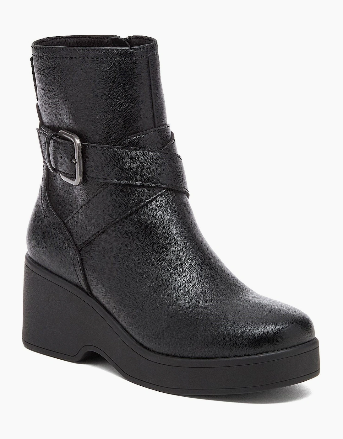 Rocket Dog Jimmy Bangor Polyurethane Women's Black Heeled Ankle Boots
