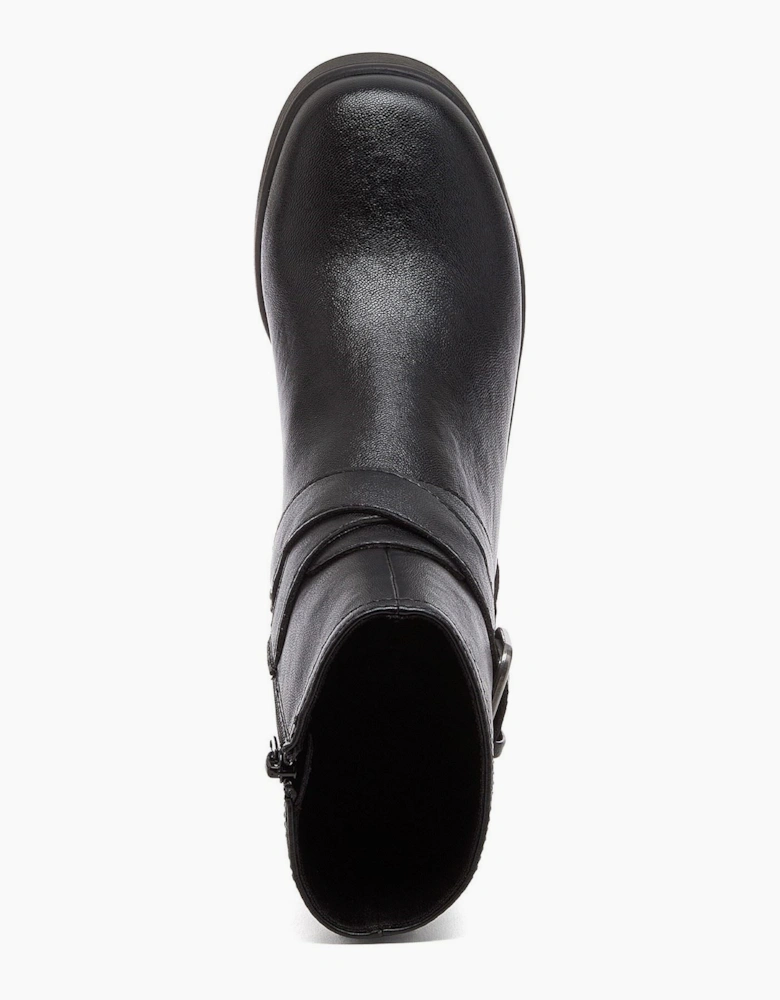 Rocket Dog Jimmy Bangor Polyurethane Women's Black Heeled Ankle Boots