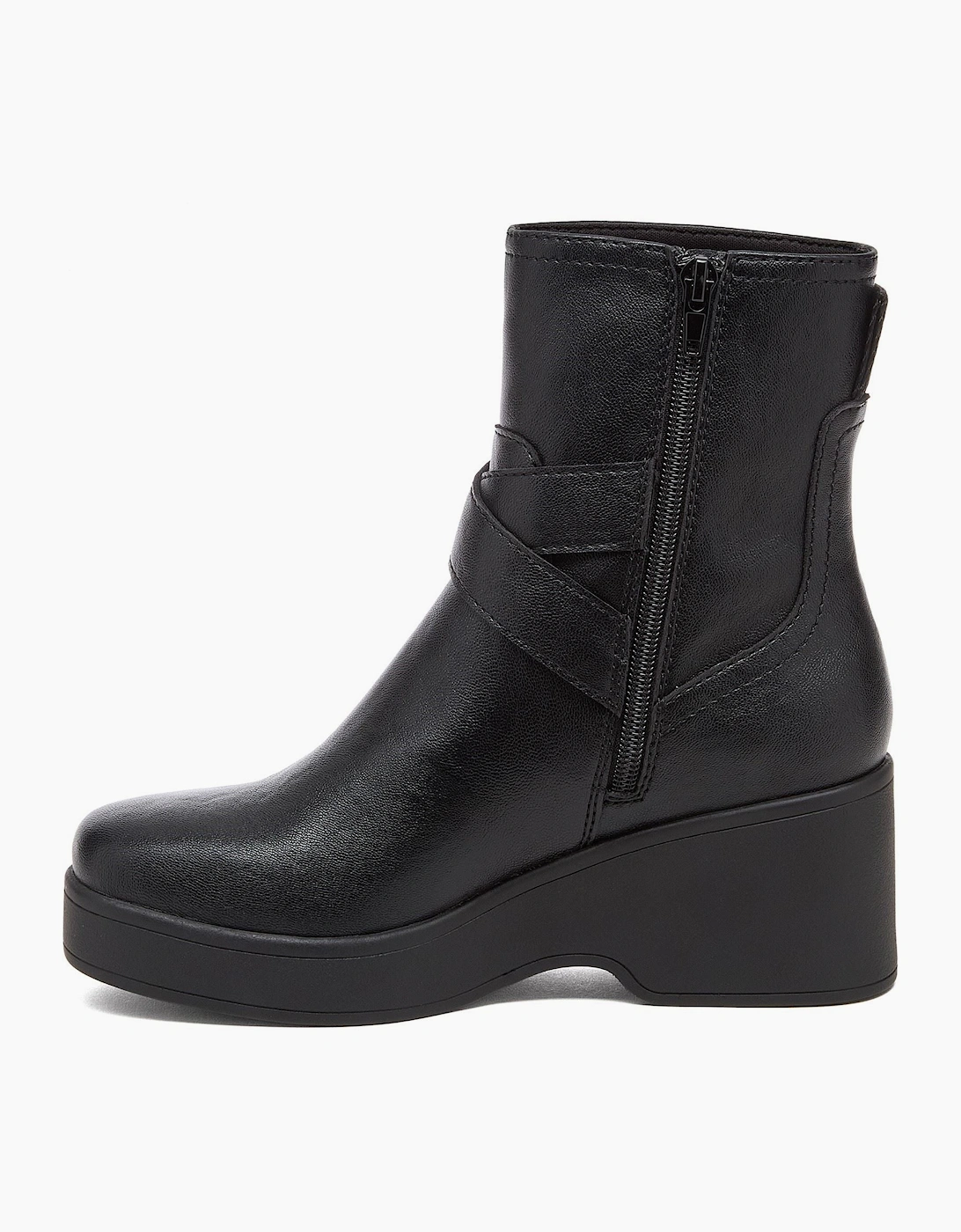 Rocket Dog Jimmy Bangor Polyurethane Women's Black Heeled Ankle Boots