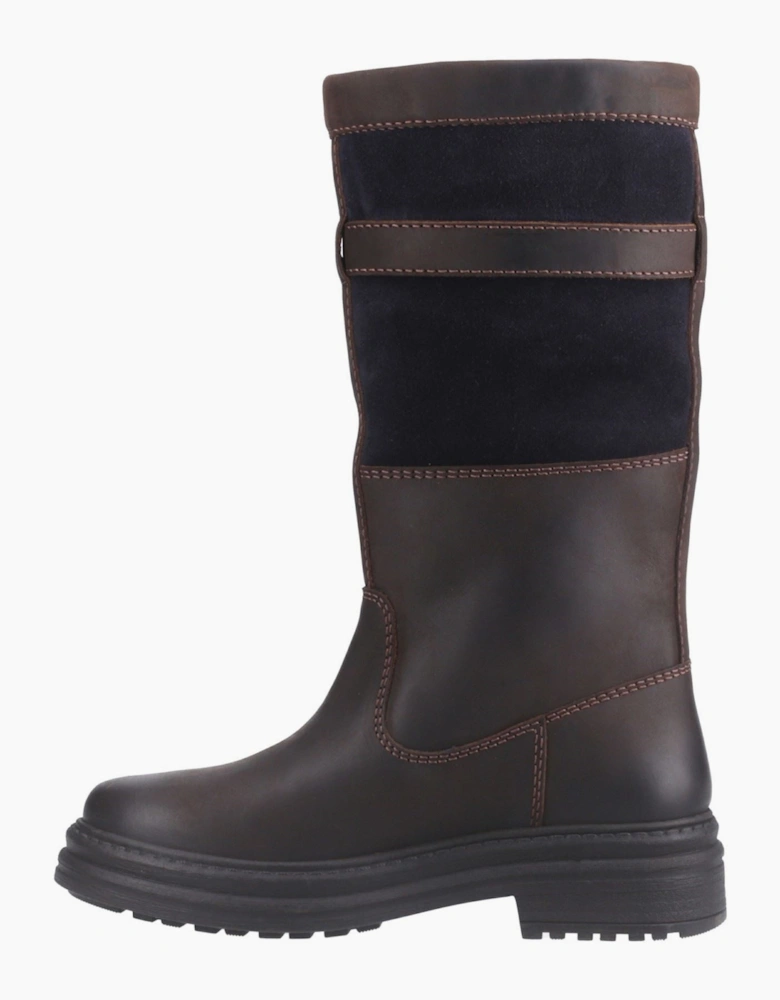 Cotswold Broadwell Leather Women's Brown/Navy Boots