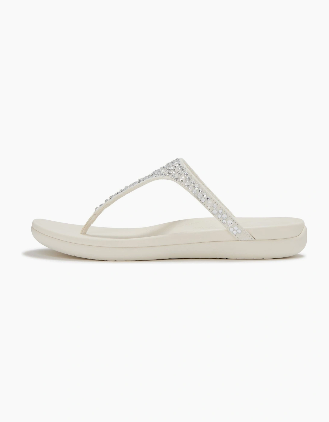 Fitflop Solay Mixed-Crystal Textile Women's Cream Sandals