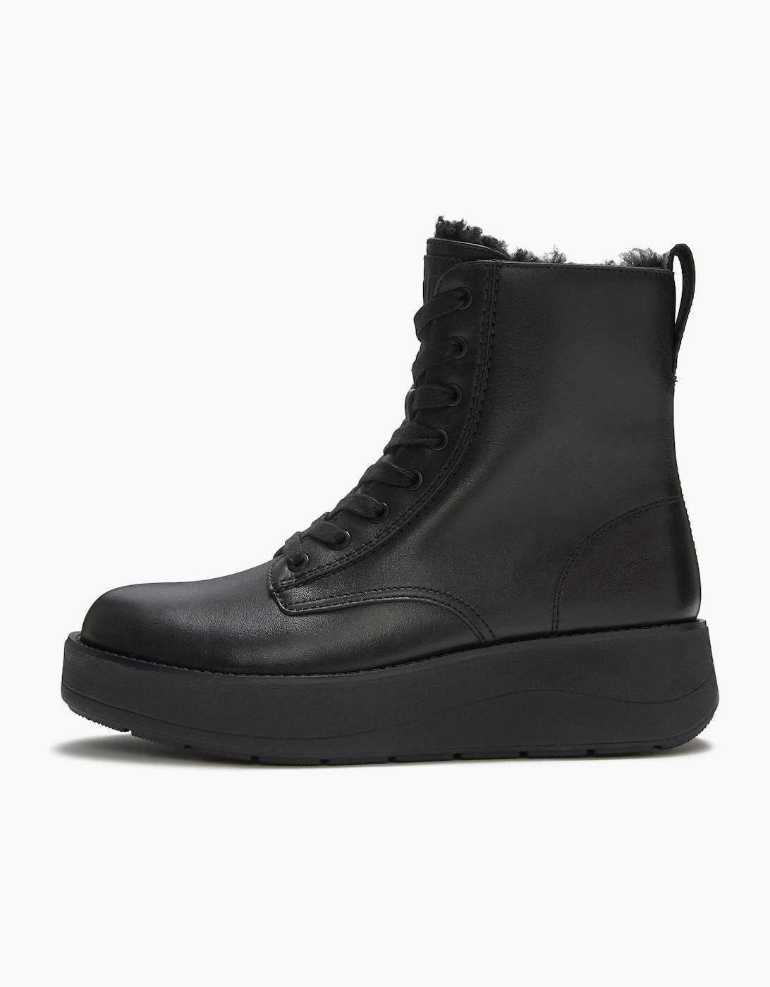 Fitflop Gen-FF Roam Shearling Leather Women's All Black Boots