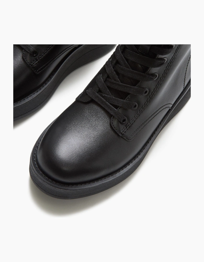 Fitflop Gen-FF Roam Shearling Leather Women's All Black Boots
