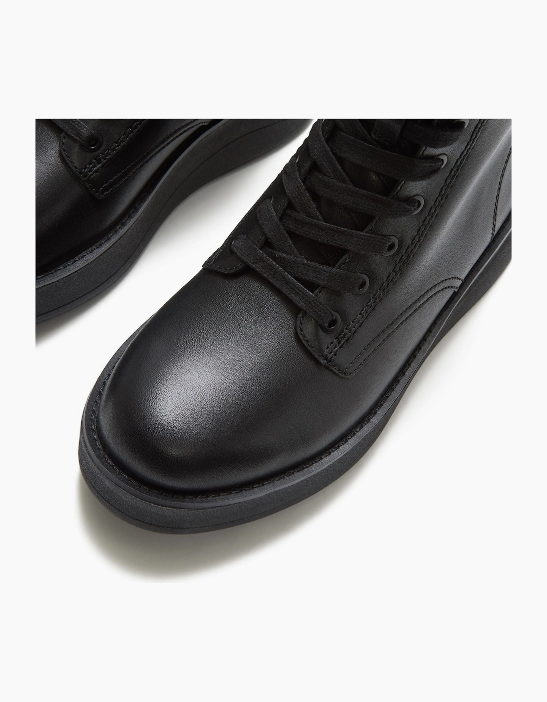 Fitflop Gen-FF Roam Shearling Leather Women's All Black Boots
