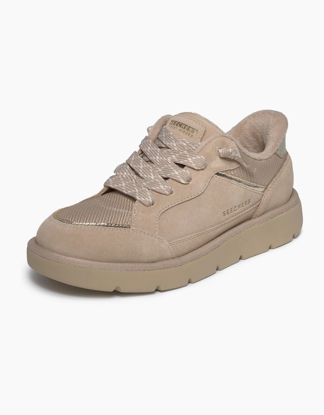 Skechers Keepsakes Cozy Street Hiker Leather Women's Sand Trainers
