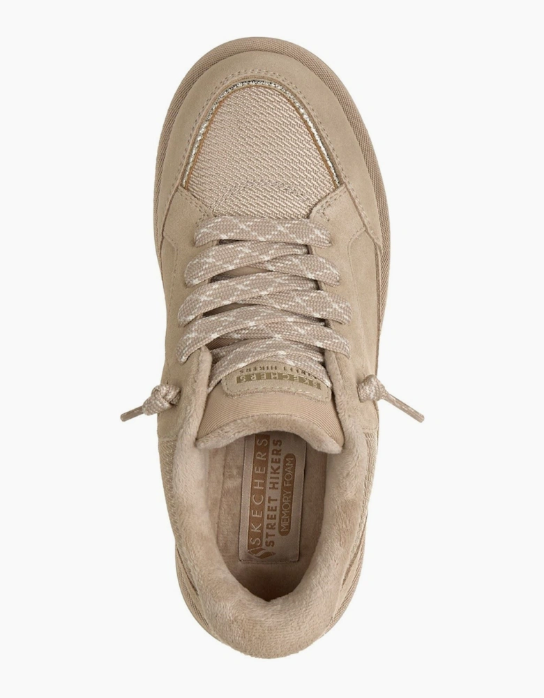 Skechers Keepsakes Cozy Street Hiker Leather Women's Sand Trainers