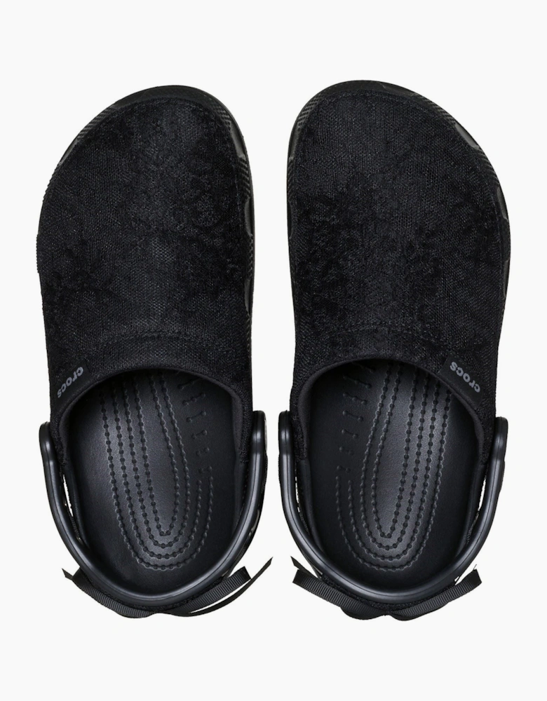 Crocs Crafted Lace Textile Blend Women's Black Clogs