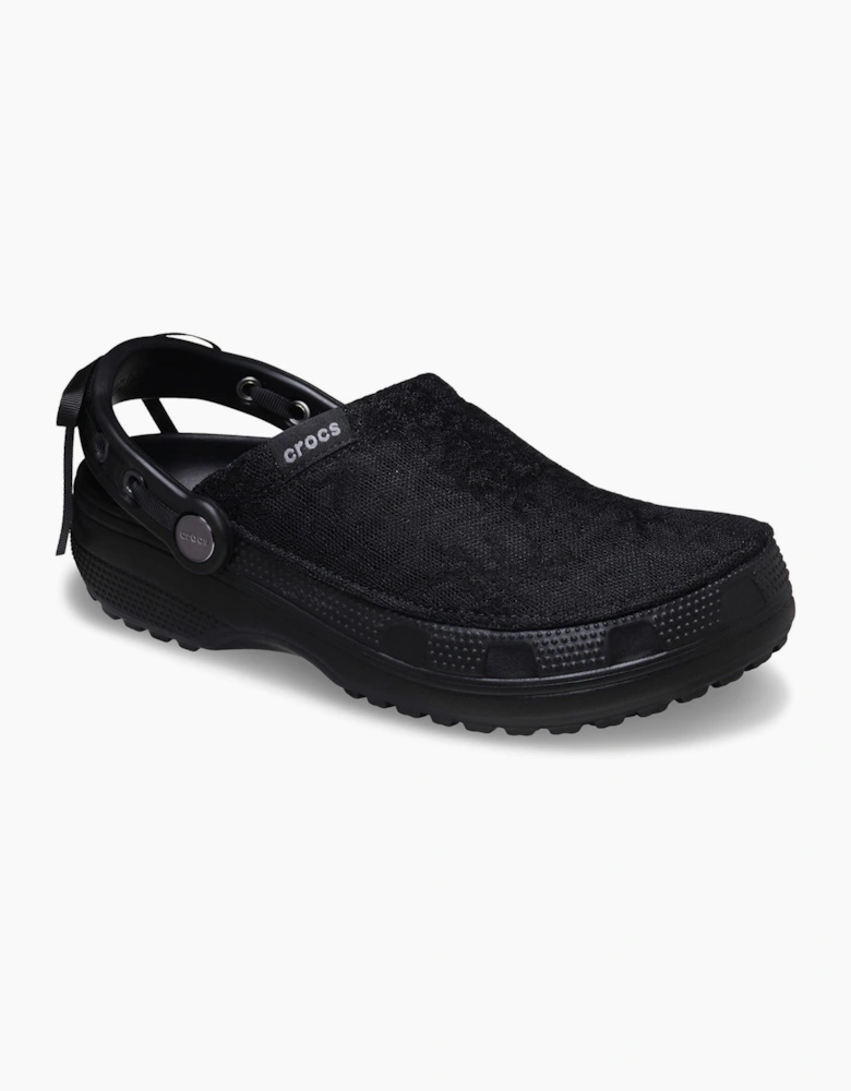 Crocs Crafted Lace Textile Blend Women's Black Clogs