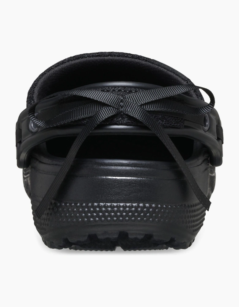 Crocs Crafted Lace Textile Blend Women's Black Clogs