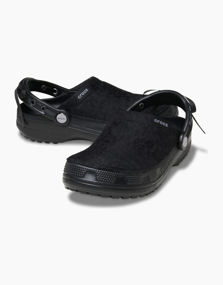Crocs Crafted Lace Textile Blend Women's Black Clogs